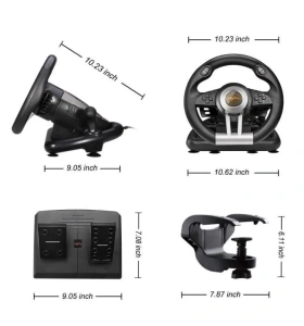 Игровой руль PXN V3 Pro для ПК, Гоночный симулятор вождения с педалями, передачами / Джойстик игровой